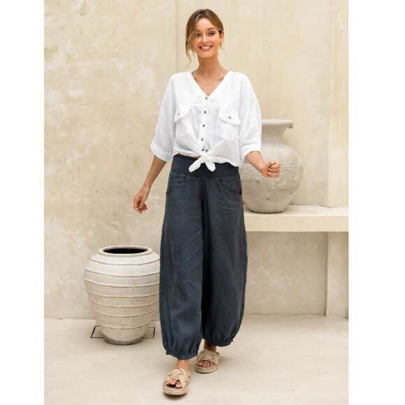 Nomad the Label Sadhu French Linen Pants - Picture 2 of 14